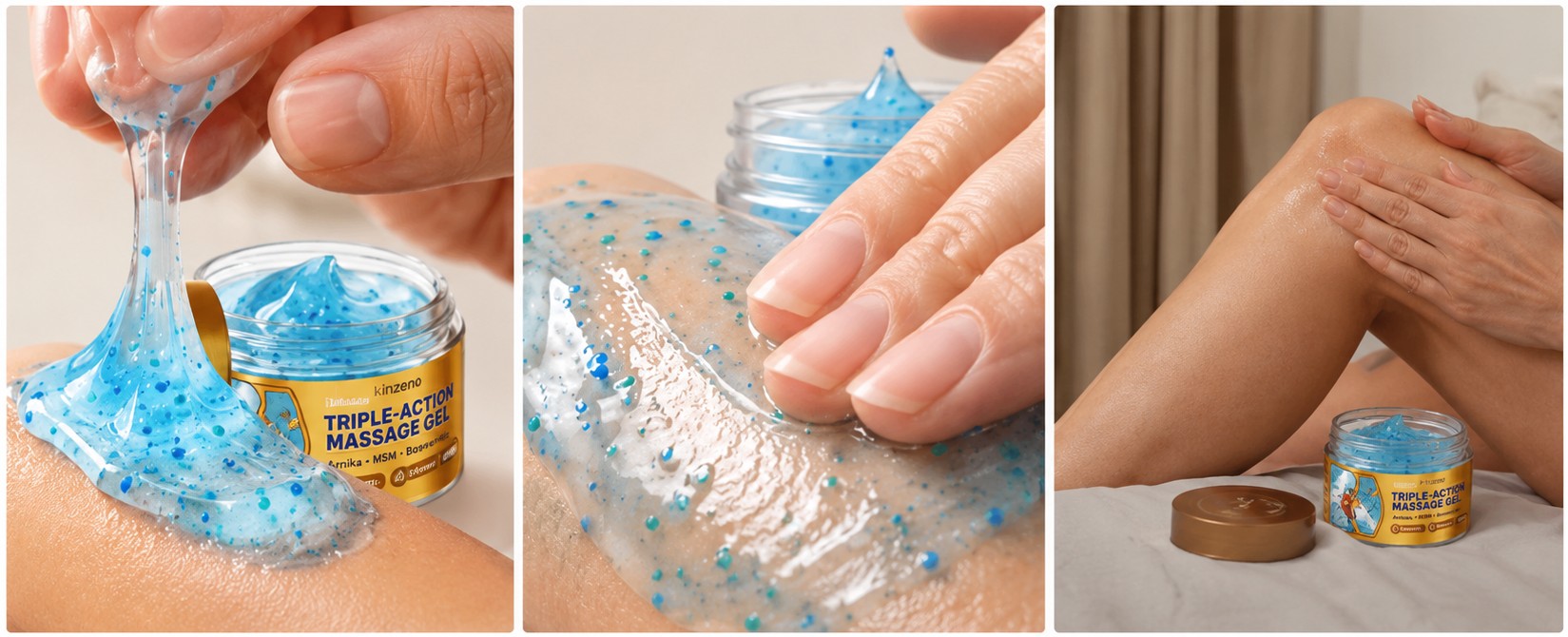Applicazione del gel Kinzeno